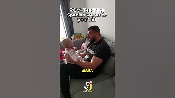 TEACHING SPANISH WORDS TO YOUR KIDS 😅  #funny
