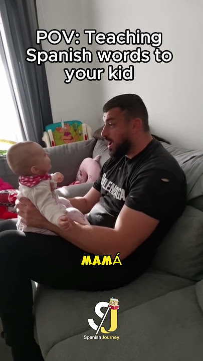 TEACHING SPANISH WORDS TO YOUR KIDS 😅  #funny