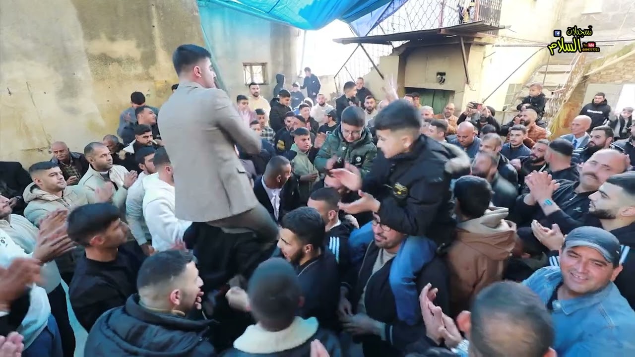 استقبال العريس مصطفى سليم والفنان جهاد الجيوسي