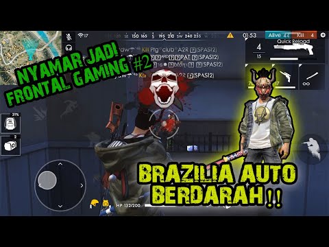 NYAMAR JADI FRONTAL #2?? BRAZILIA AUTO BERDARAH!! SOLO Vs SQUAD KILL 18!!