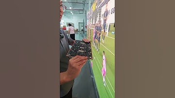 You can see the micro LED screen lights. #ledscreen #leddisplay #futurexdisplay #ledmodule