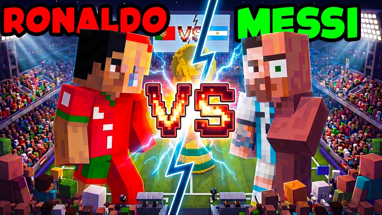 Ronaldo VS Messi i Minecraft!