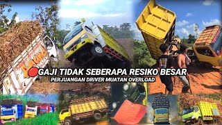 🔴TRUK TERBALIK PERJUANGAN DRIVER MUATANN OVERLOAD #100 