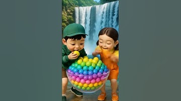 Squid Game Al Edible Candy Balls ASMR #squidgame #squidgamchallenge #animation #funny #children #ai