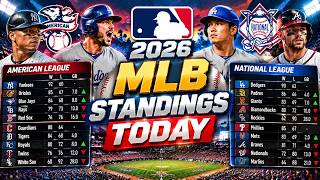 2026 MLB Standings Today | Latest Baseball Standings, Playoff Race & Rankings Update News