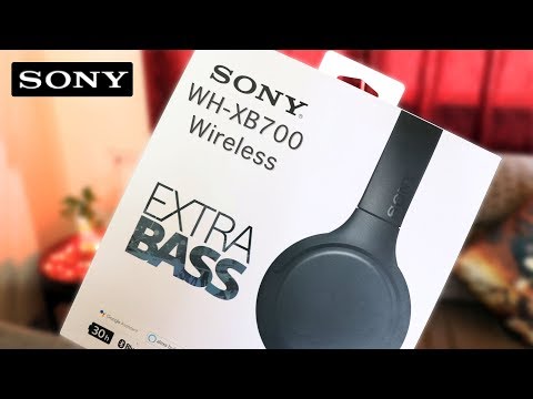 SONY WH XB700 Wireless Headphones with EXTRA BASS Unboxing
