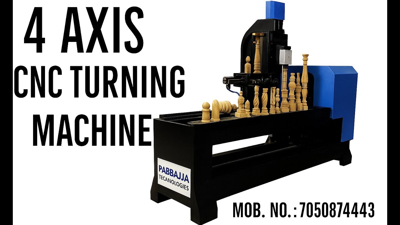 4-Axis CNC Turning Machine Full Working Video | High Accuracy Machining