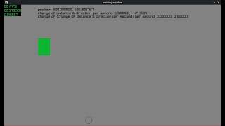 Falling ball bouncing acceleration with Raylib C