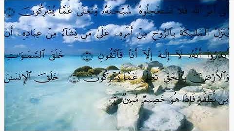 سورة النحل القارىء الشيخ علي الحذيفي بجودة عاليةSurat al nahel (the bee)