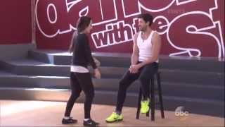 Maksim Chmerkovskiy \& Meryl Davis rehersal for Week 9 of DWTS 5 12 14