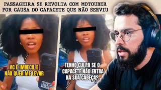 CAPACETE NÃO ENTROU NA CABEÇA E CULPOU O MOTOUBER 