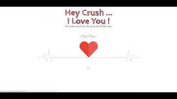 Demo web tỏ tình crush