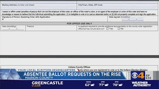 Absentee ballot requests on the rise as election approaches