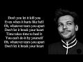 Louis Tomlinson - Don't Let It Break Your Heart | Lyrics on Screen