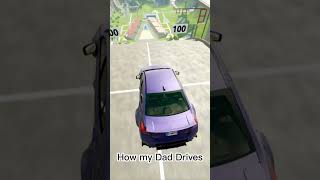 How My Family Drives 😂😂- Beamng.drive #Shorts
