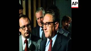 Famous UPITN 21 3 75 KISSINGER AFTER ISRAELI NEGOTIATING MEETING Wealth