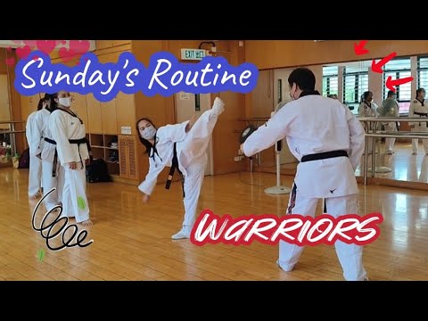 Warriors routine #TaekwondoTrainings - YouTube