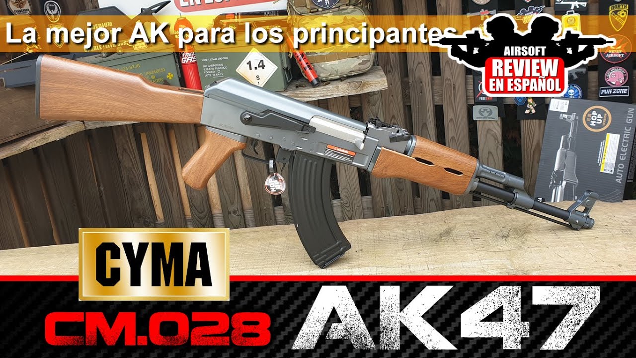 AK47 de CYMA CM028 La mejor AK para PRINCIPIANTES - Review & Test Shot