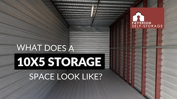How Big is a 10x5 Storage Unit? | Patterson Self-Storage