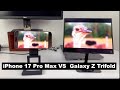 Samsung Galaxy Z Trifold vs iPhone 16 pro Max - Watching YouTube Videos