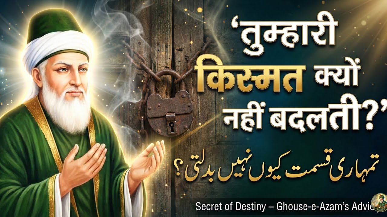 Tumhari Qismat Kyun Nahi Badalti? — The Hidden Secret Ghouse-e-Azam Revealed | Sufi Taleem