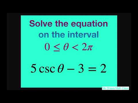 Solve the Trig