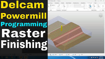 Delcam Powermill 2020-2022 tutorials | Raster Finishing in #Powermill |Raster Flat Finishing