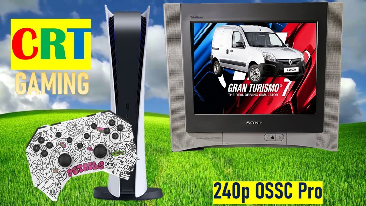 CRT Gaming【Gran Turismo 7 |  PS5】PB Tails Choc | Renault Kangoo 1.4 2001『Sony Trinitron TV』(240p)