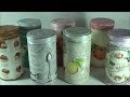 DIY napkin decoupage on plastic jars/Κάνω ντεκουπάζ σε πλαστικά βάζα