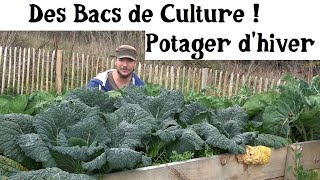 Potager d'hiver et bacs de culture