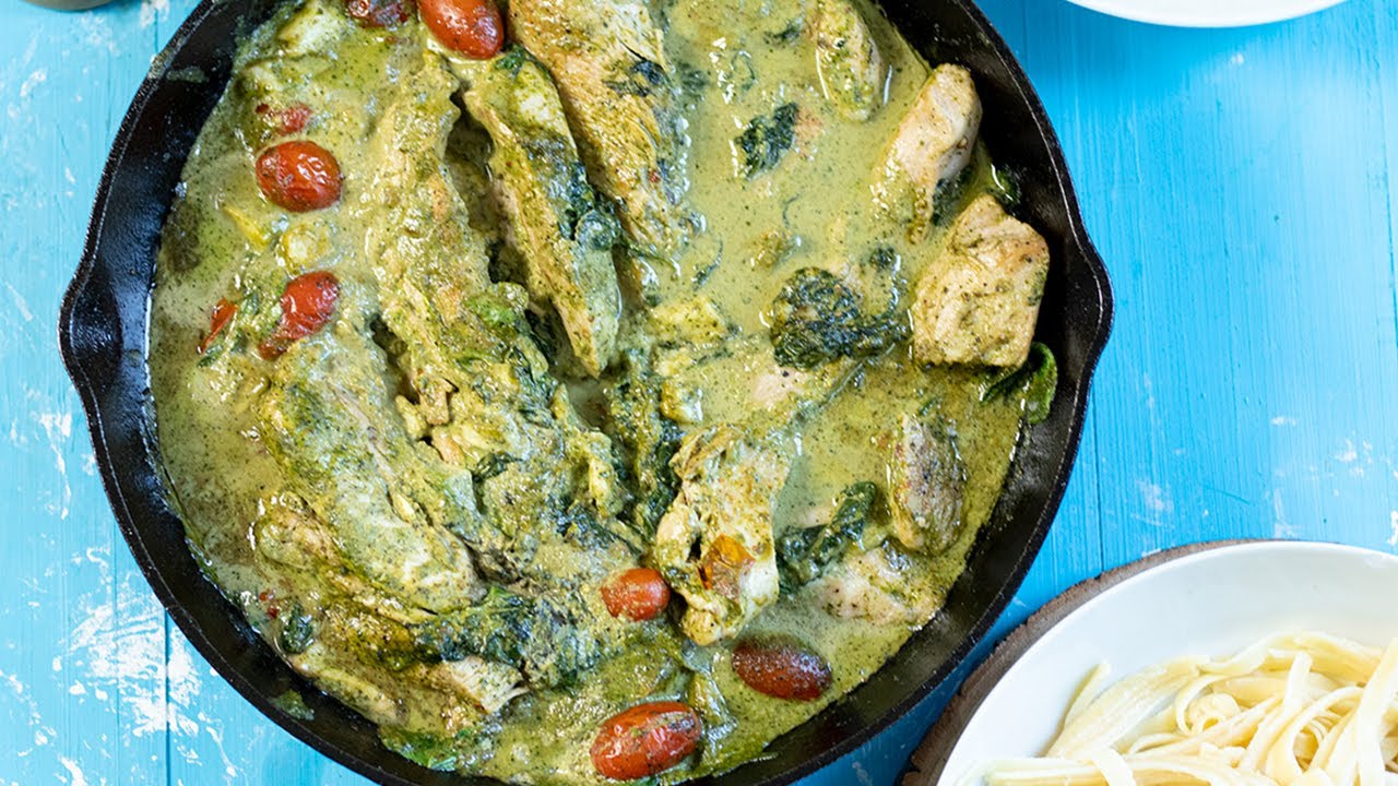 Chicken Pesto Skillet: Ready in 30 Minutes!!