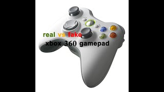 original vs fake xbox 360 gamepad