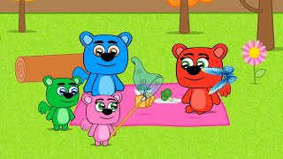 Cute family   new series of training and good cartoons for children