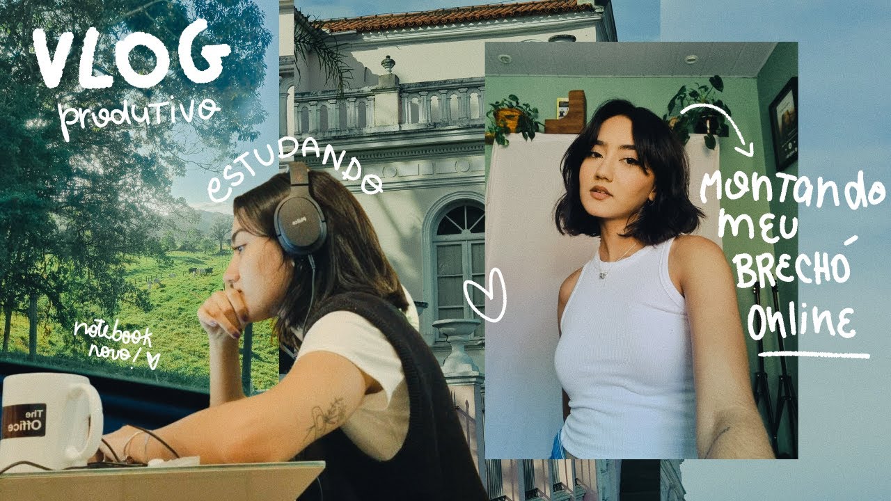 vlog / montando um brechó online, estudando, comprei um notebook novo e outras coisinhas