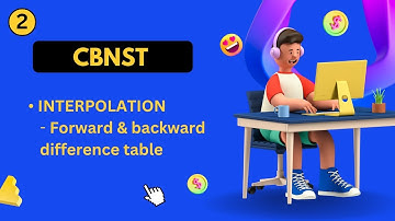 Forward & backward difference table || Interpolation-2 #cbnst #numericalmethod