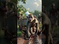 Dhoodh wala Bandar #aivideo #monkey #animationvideo #monkey animation video #shorts