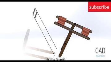 Amazing fold table in solidworks video 2