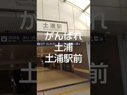 人が優しい土浦駅前風景 頑張れ土浦#鉄道 #電車 #駅 #travel #茨城県 #土浦市役所 #railway #旅行 土浦駅訪問　優しい人が多かったです