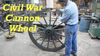 Civil War Cannon Wheel Repairs | A Few Spokes & Felloes | Engels Coach Shop