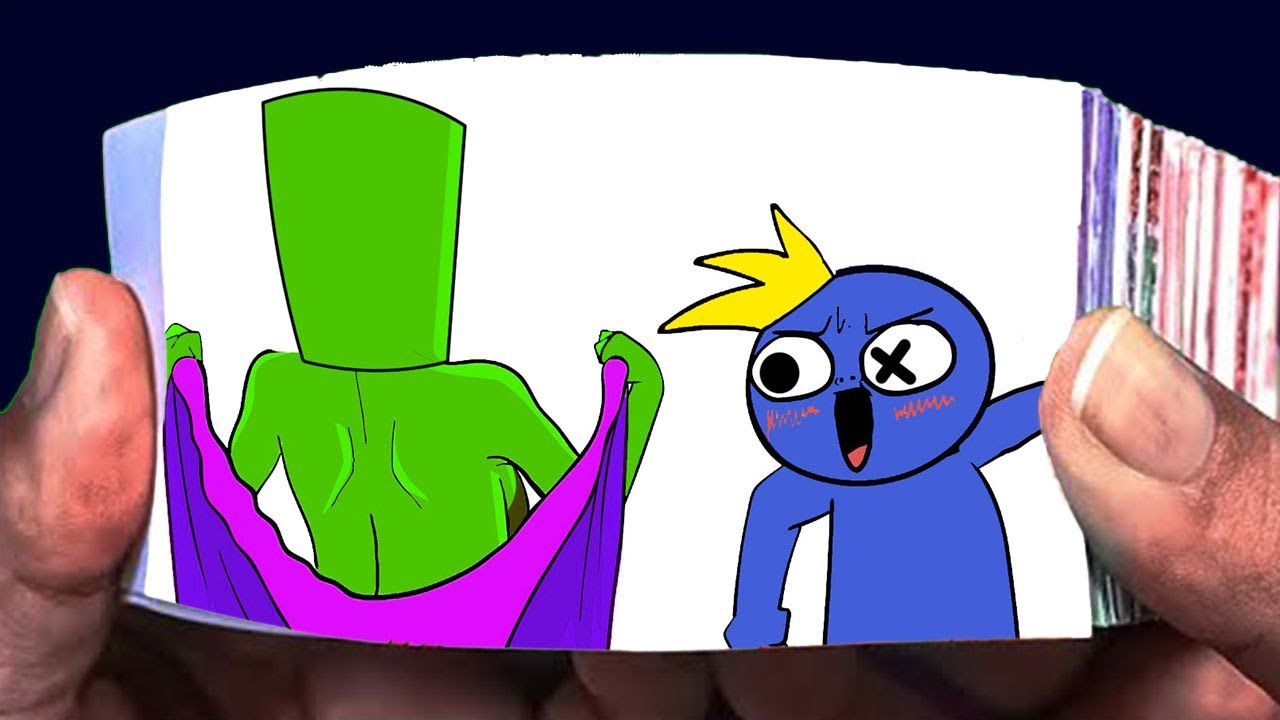 Top 10 Blue x Green Animation Meme - Rainbow Friends 