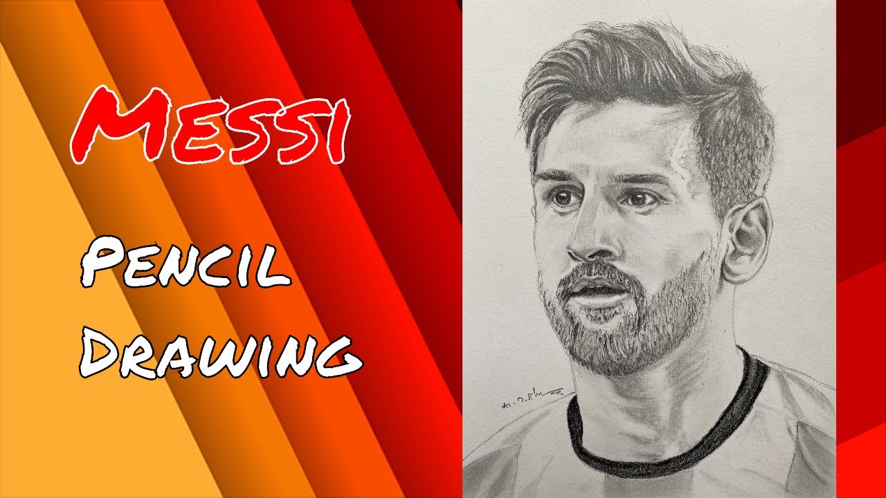 How to draw realistic drawing of Lionel Messi | Birthday | Argentine ...