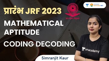 Mathematical Aptitude | Coding Decoding | JRF 2023 | Simranjit Kaur