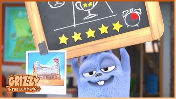 Hide-n-Seek Lemmings | Grizzy & the lemmings Clip | 🐻🐹 Cartoon for Kids