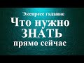 ЧТО  НУЖНО  ЗНАТЬ прямо сейчас.  Экспресс-гадание Таро Татьяна Шаманова