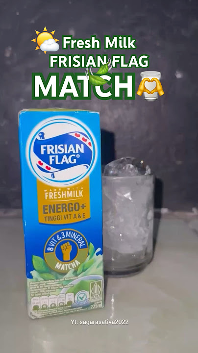 UNBOXING FRISIAN FLAG - MATCHA 🍃🥛❤️ #shorts #unboxing #frisianflag #matcha #fresh #milk #words
