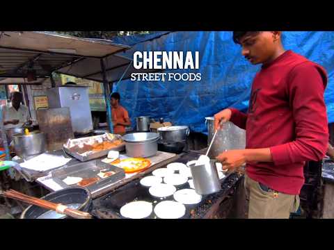 Best of Chennai Street Foods | Non Veg Breakfast | Fish Rice | Ghee Utappam | Egg Dosa #streetfood 