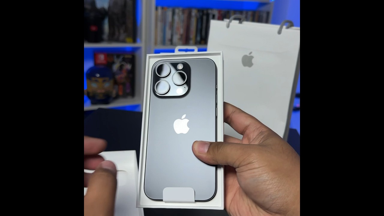 Black Titanium iPhone 15 Pro unboxing – LJPUK