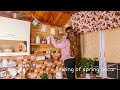 A Cozy Daily Routine in a Country Home. Sewing Spring Decor for a Cottagecore Kitchen