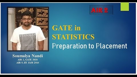 GATE in Statistics || Preparation to Placement  #GATE #Statistics #Placement || PART 1