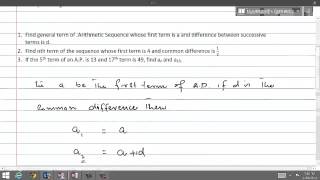 What is Arithmetic Sequence Lesson 2
